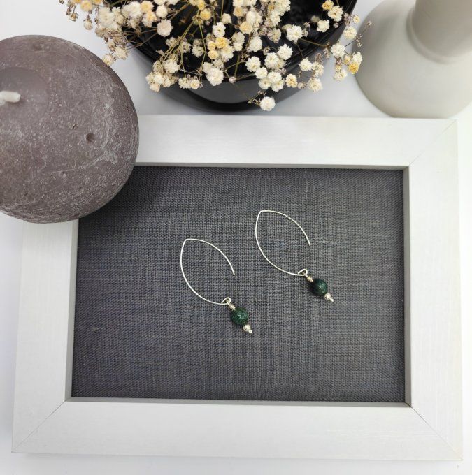 Boucles d'oreilles Olivine