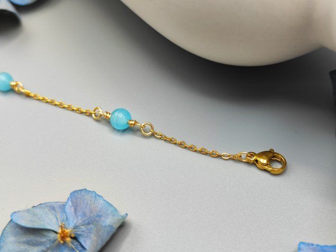 Bracelet Trio (doré, turquoise)