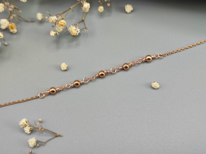 Bracelet Inès (doré rose)