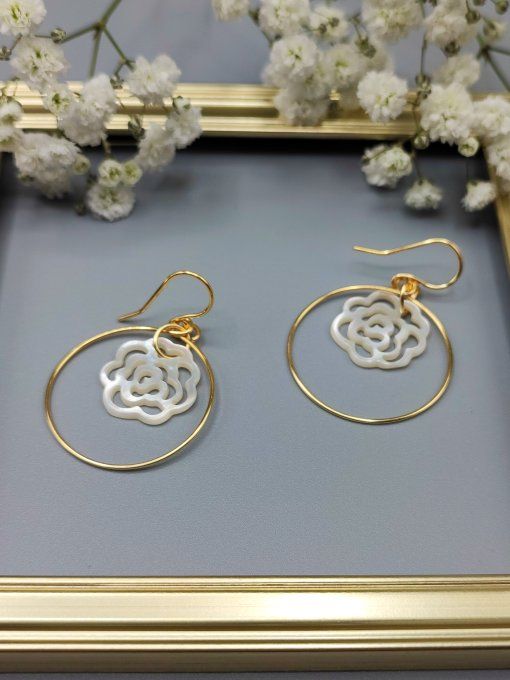 Boucles d'oreilles Fleur