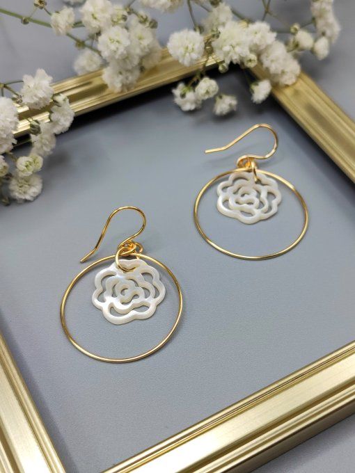 Boucles d'oreilles Fleur