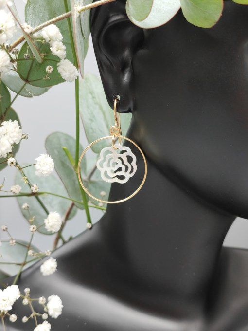 Boucles d'oreilles Fleur