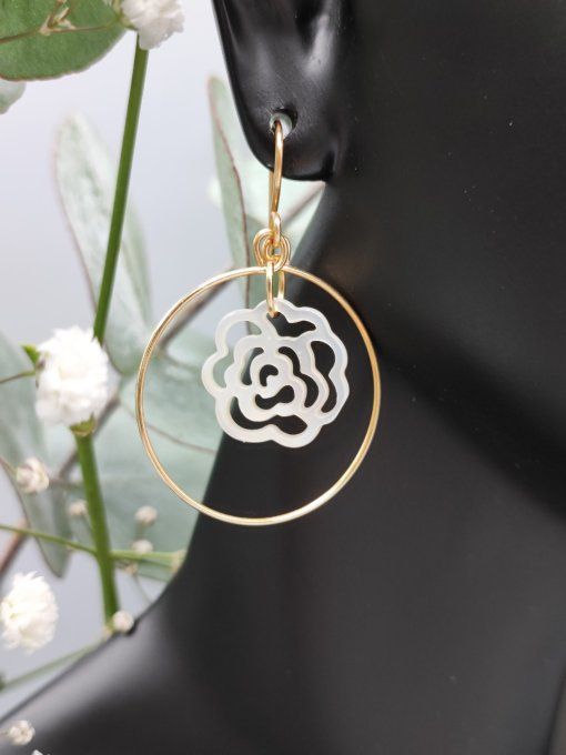 Boucles d'oreilles Fleur