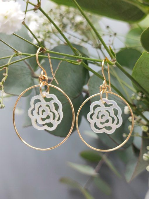 Boucles d'oreilles Fleur