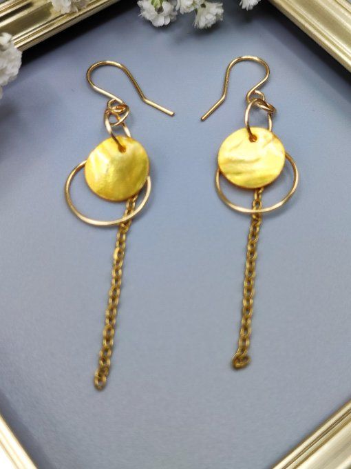 Boucles d'oreilles Nora jaune